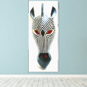 ゼブラマスクをラップしたキャンバス キャンバスプリント (インサイチュ (ウッドフロア))