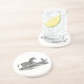 ゼブラマーレフォールヴィンテージアニマルアートコースター コースター (側面)