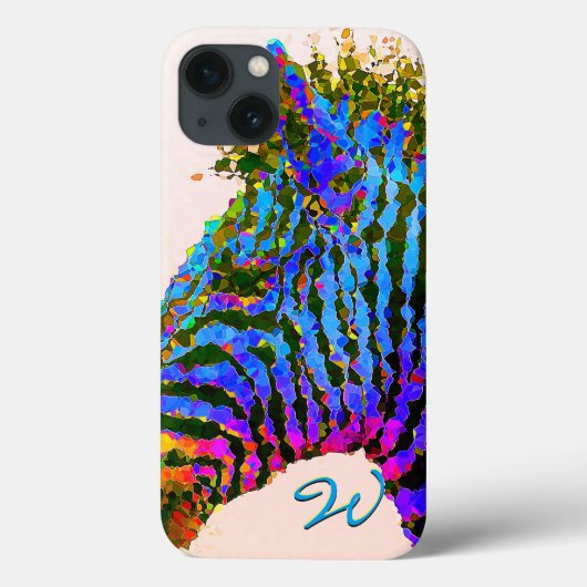 ゼブラモザイクアート1 Case-Mate iPhoneケース (裏面)