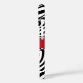 ゼブラモダンストライプーiPhoneケース – モノグラはっきりしたム Case-Mate iPhoneケース (裏面 / 左)