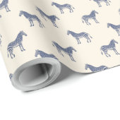 ゼブラモダンラインアートスケッチパタユニークーン ラッピングペーパー (ロールコーナー)