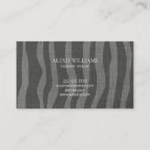 ゼブラモダン動物パターンプロフェッショナル 名刺 (裏面)