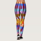 ゼブラモダン印刷パターン#5 レギンス (裏面)