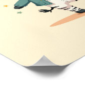 ゼブラモダン子供部屋サファリウォールアート ポスター (角)