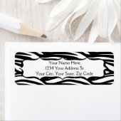 ゼブラモダン差出人住所ラベル ラベル (インサイチュ)