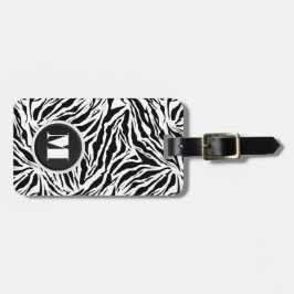 ゼブラモノグラムのストライプ ラゲッジタグ