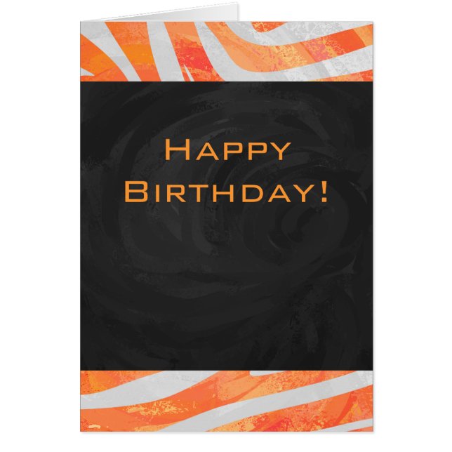 ゼブラモノグラムオレンジと白 (正面)