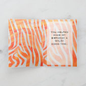 ゼブラモノグラムオレンジと白 カード (内部)