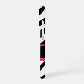 ゼブラモノグラム名 iPhoneケース (左側面)