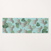 ゼブラモンステラ模様 ヨガマット (正面(横))