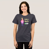 ゼブラモードON、虹色ストライプのカスタマイズ可能 トライブレンドTシャツ (正面全面)