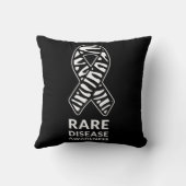 ゼブラリボン認識度希少疾患最小主義T-S クッション (裏面)