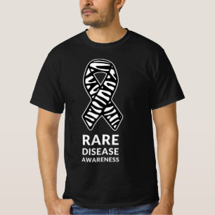 ゼブラリボン認識度希少疾患最小主義T-S Tシャツ