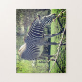 ゼブラリラックスの自己気に ジグソーパズル (縦)