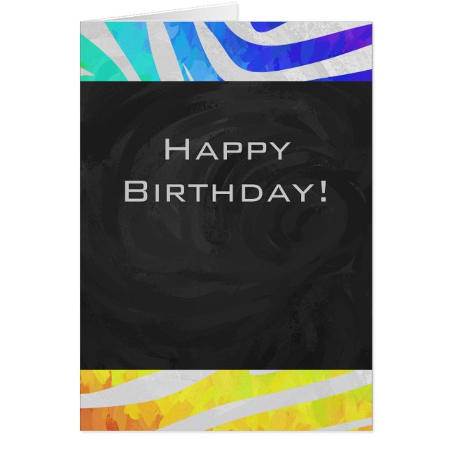 ゼブラレインボーアンドホワイトプリント (正面)