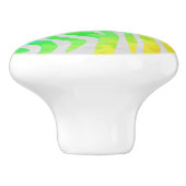 ゼブラレインボーアンドホワイトプリント セラミックノブ (側面)