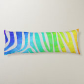 ゼブラレインボーアンドホワイトプリント ボディピロー (裏面)