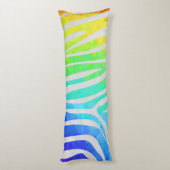 ゼブラレインボーアンドホワイトプリント ボディピロー (裏面 (縦))