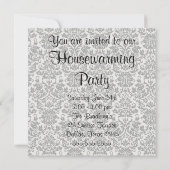 ゼブラレオパードソファダマスク引っ越し祝いパーティーパーティー 招待状 (裏面)