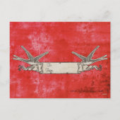 ゼブラレッドバレンタインデー葉書 シーズンポストカード (裏面)