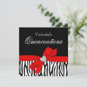 ゼブラレッドボウダイヤモンドキンセアニェラ招待状 招待状 (スタンド正面)