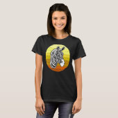 ゼブラレトロアフリカ動物 Tシャツ (正面フル)