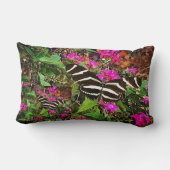 ゼブラロングウィングバタフライ装飾用クッション ランバークッション (裏面)