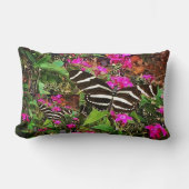 ゼブラロングウィングバタフライ装飾用クッション ランバークッション (正面)