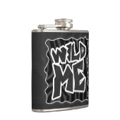 ゼブラワイルドミーブラック&グレー フラスク (右)