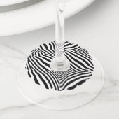 ゼブラワインガラスホタテ ワイングラスタグ (クローズアップ)