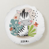 ゼブラ丸枕 ラウンドクッション (裏面)