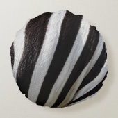 ゼブラ丸装飾用クッション。 ラウンドクッション (裏面)