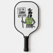 ゼブラ交差点を使用する ピックルボールラケット (裏面)