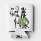 ゼブラ交差点を使用する 缶クーラー (裏面)