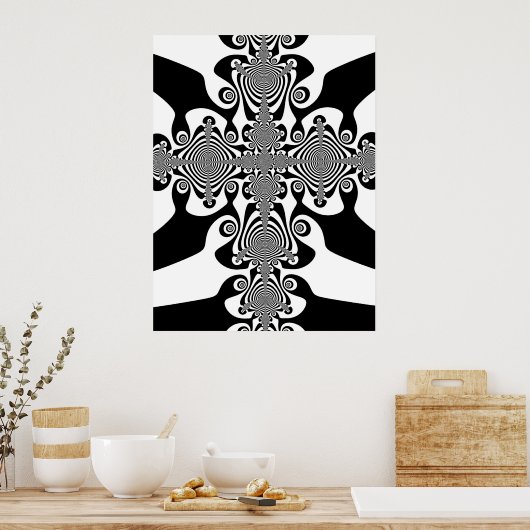 ゼブラ交差 ポスター (キッチン)