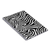 ゼブラ付きノートストライプのデザイン ノートブック (右側)