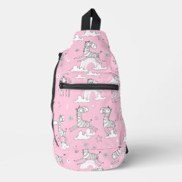 ゼブラ動物線セット スリングバッグ