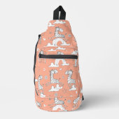 ゼブラ動物線セット スリングバッグ (正面)