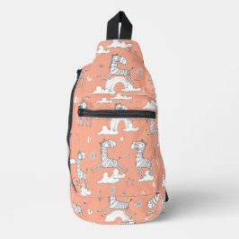 ゼブラ動物線セット スリングバッグ