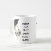 ゼブラ卒業生こ来このクラシックMag11oz コーヒーマグカップ (正面左)