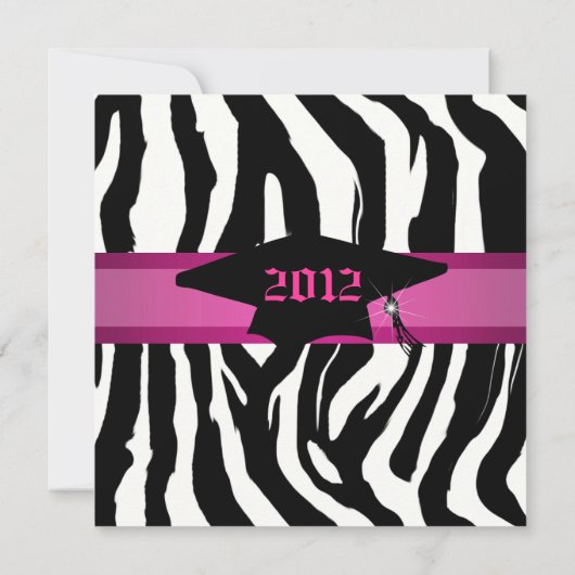 ゼブラ卒業発表 招待状 (裏面)