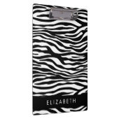 ゼブラ印ストライプ刷,白黒,あなたの名前 クリップボード (右)