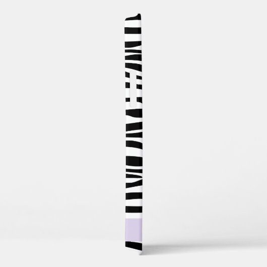 ゼブラ印ストライプ刷,白黒,あなたの名前 Case-Mate iPhoneケース (裏面 / 右)