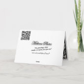 ゼブラ印刷のバースデーカード – カスタマイズ任意の大事な行事 カード (裏面)