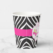 ゼブラ印刷の誕生日パンパーパーティー 紙コップ (右)