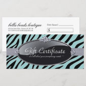 ゼブラ印刷ギフト券 (正面/裏面)