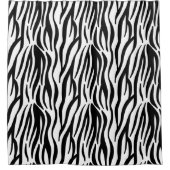 ゼブラ印刷シャワーカーテン シャワーカーテン (正面)