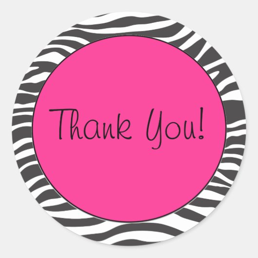 ゼブラ印刷シール ラウンドシール (正面)