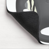 ゼブラ印刷ステアリングホイール マウスパッド (コーナー)