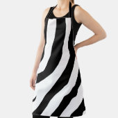 ゼブラ印刷ストライプパターン エプロン (インサイチュ)